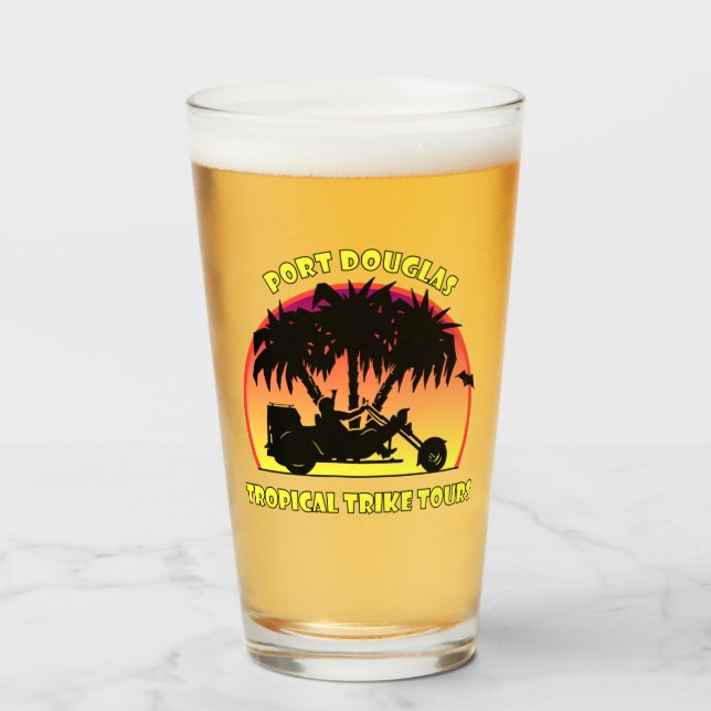 Tropical Trike Tours Glass (Front Filled)