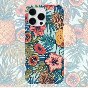 Tropical Trio Pineapple, Papaya & Passionfruit iPhone 16 Pro Max Case