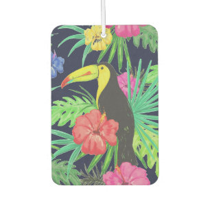 Tropical Tucan and Leaves Rainforest Car Air Freshener