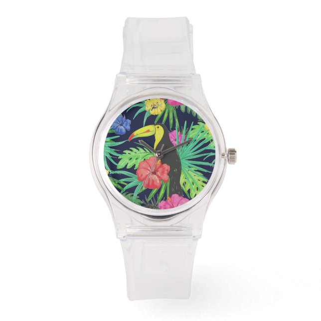 Tropical Tucan and Leaves Rainforest Watch (Front)
