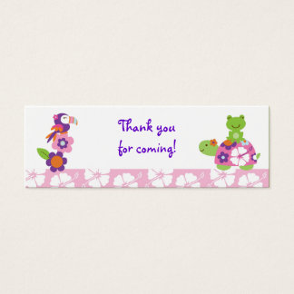 Tropical Turtle Frog Goodie Bag Tags Gift Tags