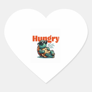 Tropical Turtle Heart Sticker