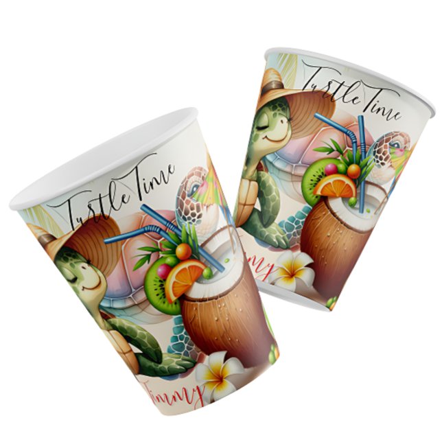 Tropical Turtle Vibes –Summer Beach Escape Art Coffee Mug (Creator Uploaded)