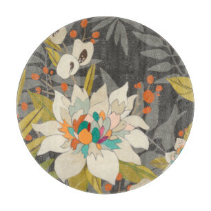 Tropical Twilight Flowers Cutting Board