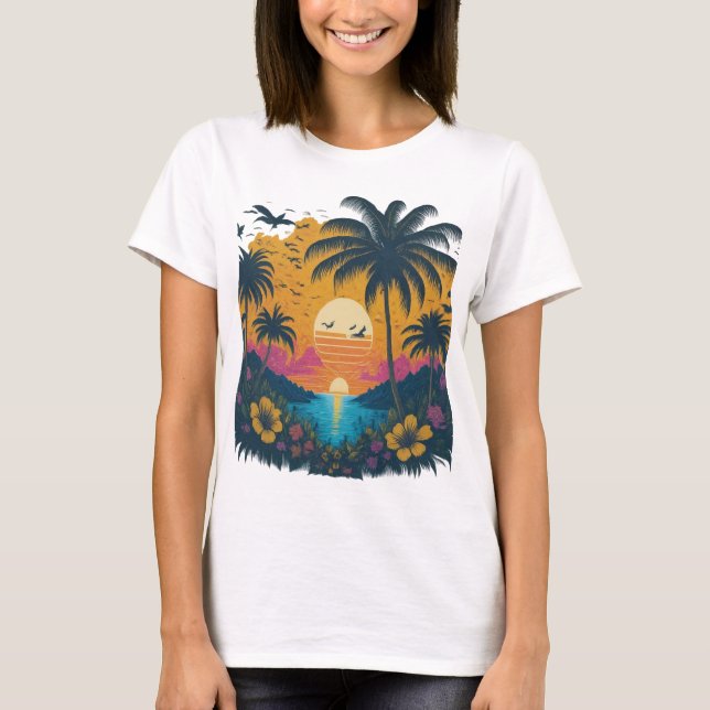 Tropical Twilight T-Shirt (Front)