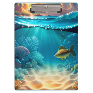 Tropical Underwater Landscape Clipboard