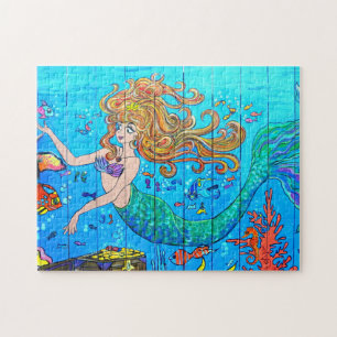 tropical underwater mermaid puzzle