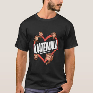 Tropical Vacation Cute Monkey Travel to Guatemala T-Shirt