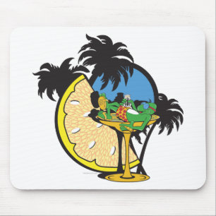 Tropical Vacation Gecko Mouse Pad