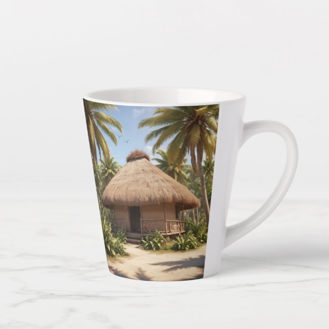 Tropical Vacation Latte Mug (Right)
