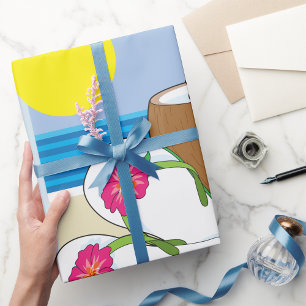 Tropical Vacation Wrapping Paper