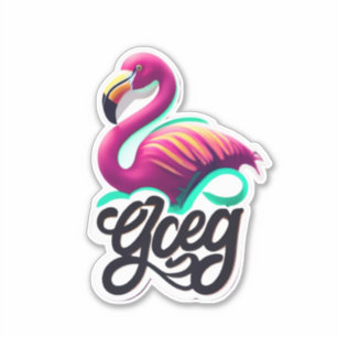 Tropical Vibes Flamingo Stickers for Every Occasio