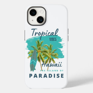 Tropical Vibes Hawaii Island of Paradise Case-Mate iPhone 14 Case