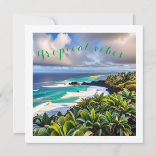 Tropical vibes holiday card