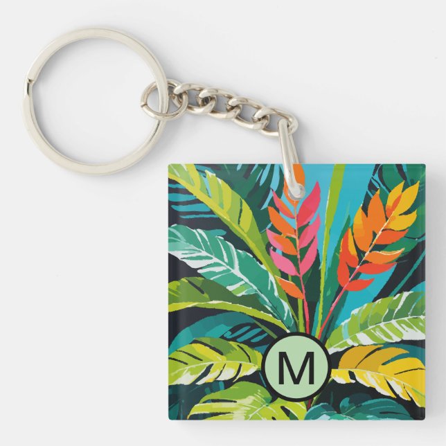 Tropical Vibes Key Ring (Front)