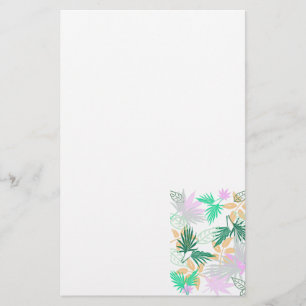Tropical Vibes Leaves Plants Stationery