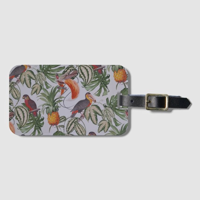 Tropical vibes  luggage tag (Front Horizontal)