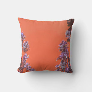 Tropical Vibes Palm Trees Cushion Throw Pillow