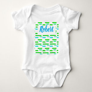 Tropical Vibes Robert Add Your Name Baby Bodysuit