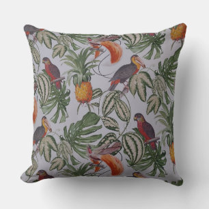 Tropical vibes Throw Pillow