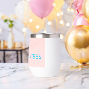 Tropical Vibes Water Bottle - Blush Aqua