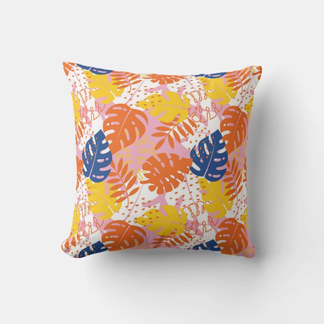 Tropical Vibrance Pattern Cushion (Front)
