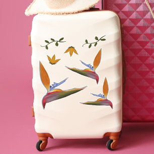 Tropical Vibrant Hand-Drawn Bird of Paradise