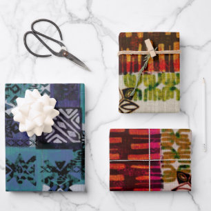 Tropical vintage 60s Hawaiian barkcloth wrapping Wrapping Paper Sheet