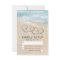 Tropical Vintage Beach Heart Shore Wedding RSVP