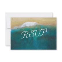 Tropical Vintage Beach Wedding Destination RSVP