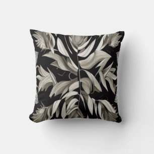 Tropical Vintage Leaves Cushion
