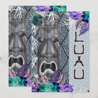 Tropical Vintage Retro Floral Tiki Hawaiian Luau