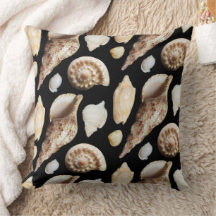 Tropical Vintage Seashells of Southeast Asia Cushion