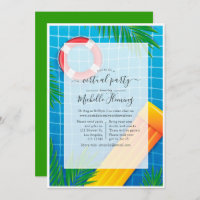 Tropical Virtual Pool Birthday Party