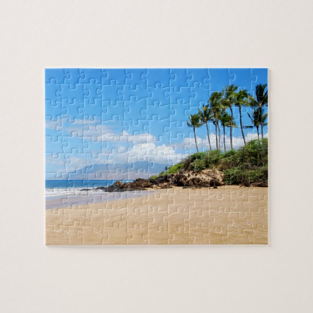 Tropical Wailea beach, Maui Hawaii Jigsaw Puzzle (Horizontal)