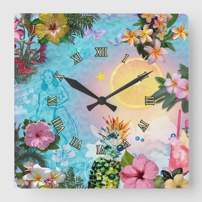 Tropical Wall Clock (Front)