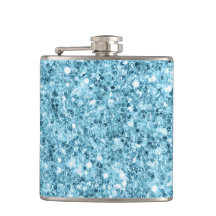 Tropical Water Vinyl Wrapped Flask