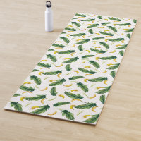 Tropical Watercolor Banana Leaves & Banana Pattern
