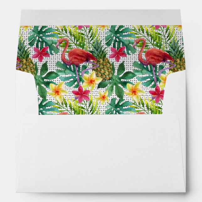 Tropical Watercolor Envelope (Back (Bottom))