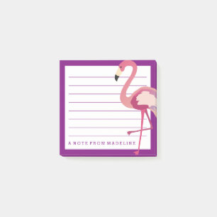 Tropical   Watercolor Flamingo Post-it Notes