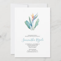Tropical Watercolor Floral Girls Weekend Trip
