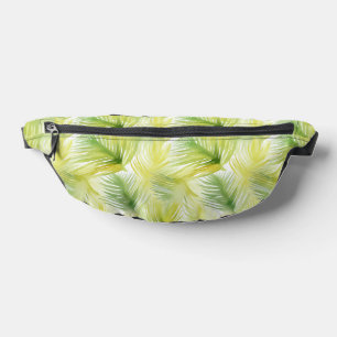 Tropical Watercolor Leaves Bum Bags