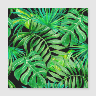 Tropical Watercolor Leaves: Seamless Elegance.