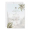 Tropical Watercolor Palm Trees Boho Wedding Photo