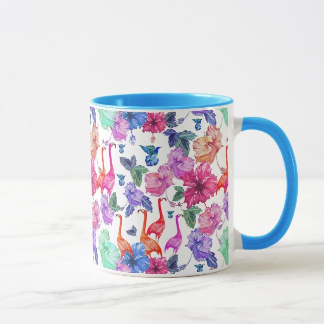 Tropical Watercolor Pattern Mug (Right)