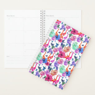 Tropical Watercolor Pattern Planner