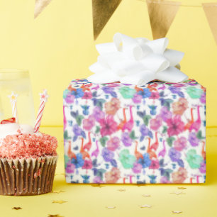 Tropical Watercolor Pattern Wrapping Paper