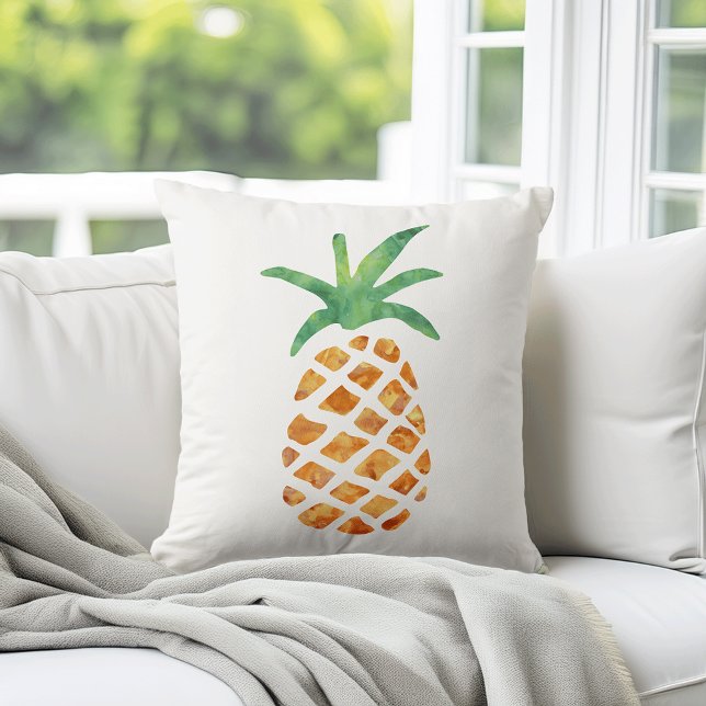 Tropical Watercolor Pineapple Cushion (Creator Uploaded)