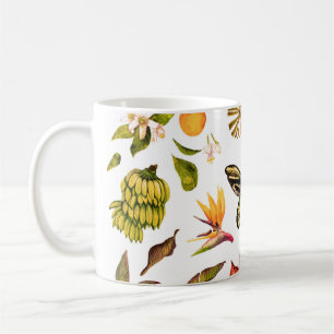 Tropical Watercolor Vintage set with isolated obje Coffee Mug
