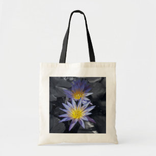 Tropical Waterlily Floral Botanical Design Tote Bag